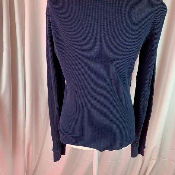 Tommy Hilfiger Tommy Girl blue waffle shirt size XL - Picture 3 of 6